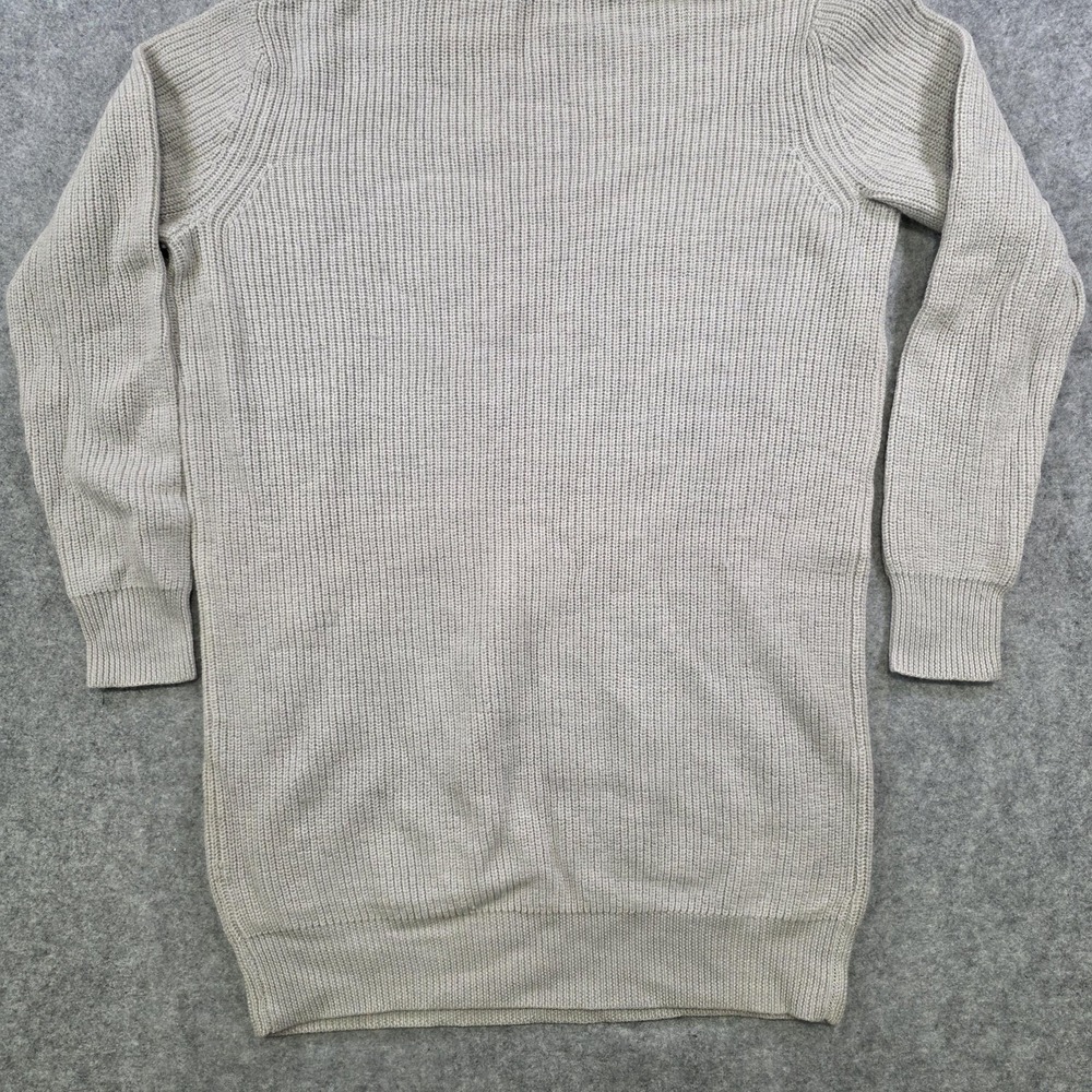 Garnet Hill Sweater Dress Womens Large Gray Merino Wool Turtleneck NWT NEW - Picture 13 of 15